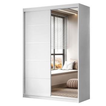Kleiderschrank CAMARO II PLUS 150 cm mit Spiegel Schiebetürenschrank