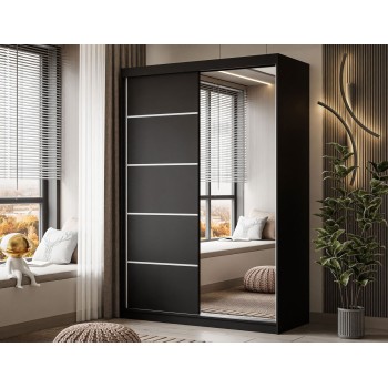 Kleiderschrank CAMARO II PLUS 150 cm mit Spiegel Schiebetürenschrank Kleiderschrank CAMARO II PLUS 150 cm mit Spiegel Schiebetürenschrank