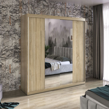 Kleiderschrank ARMARI II 200 cm mit Spiegel und Schiebetürenschrank