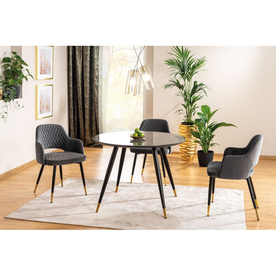 DIARO 100 cm nicht klappbarer runder Tisch