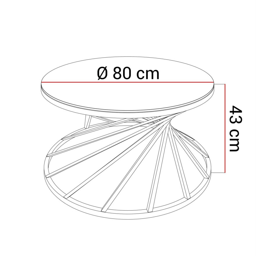Couchtisch TAVIA gold chrom