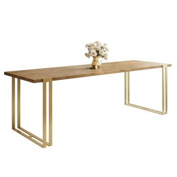 Der ausziehbare Tisch ACTON GOLD mit goldenen Beinen Der ausziehbare Tisch ACTON GOLD mit goldenen Beinen