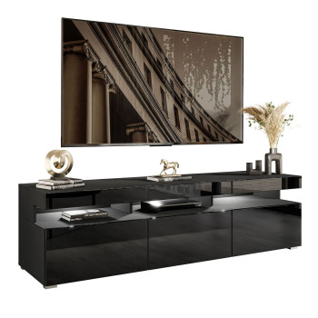 Szafka pod telewizor W9.314 VANCOUVER czarny połysk