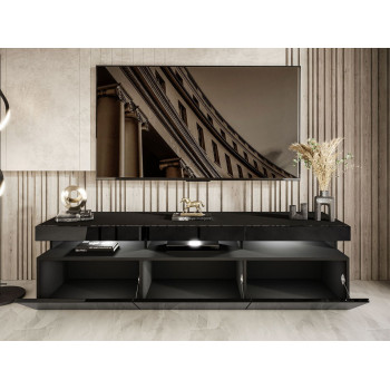 Szafka pod telewizor W9.314 VANCOUVER czarny połysk