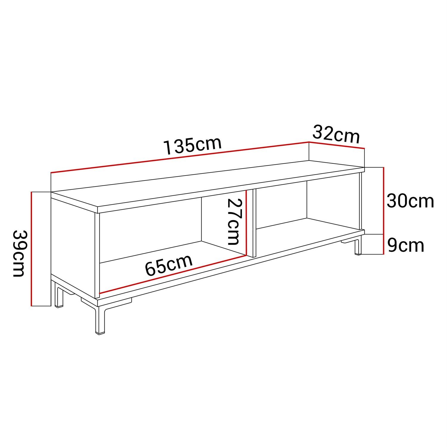 RTV Schrank OXFORD II 135 cm