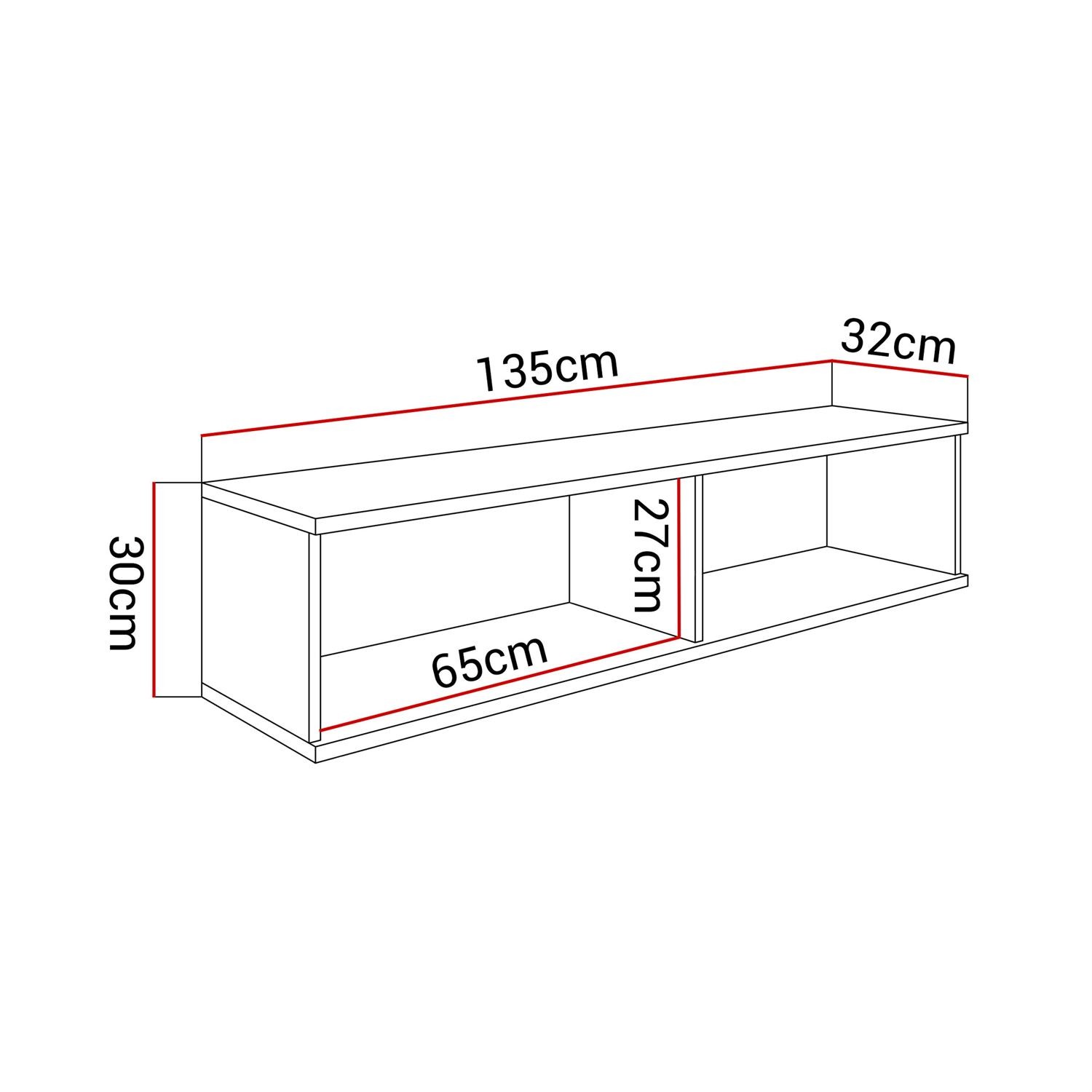 RTV Schrank OXFORD II 135 cm