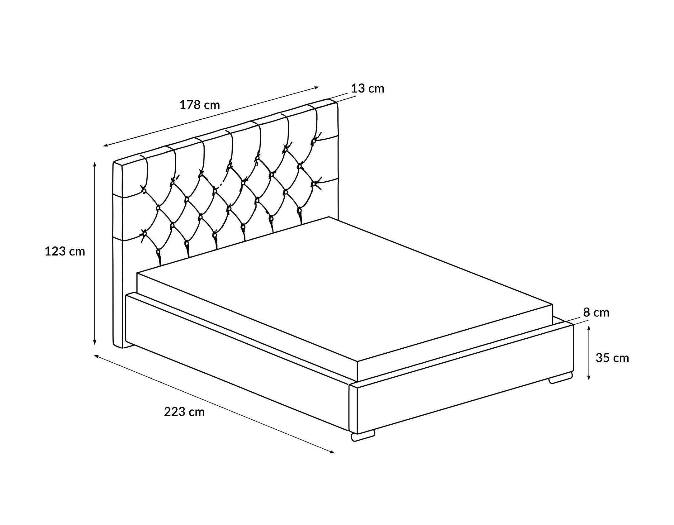 Schlafzimmer-Set GLAMOUR Weiß Hochglanz