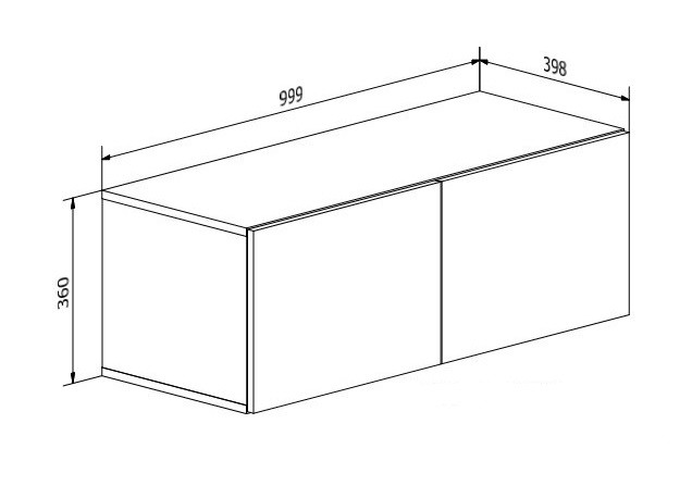 TV-Schrank COLGANTE KASCHMIR 100 cm