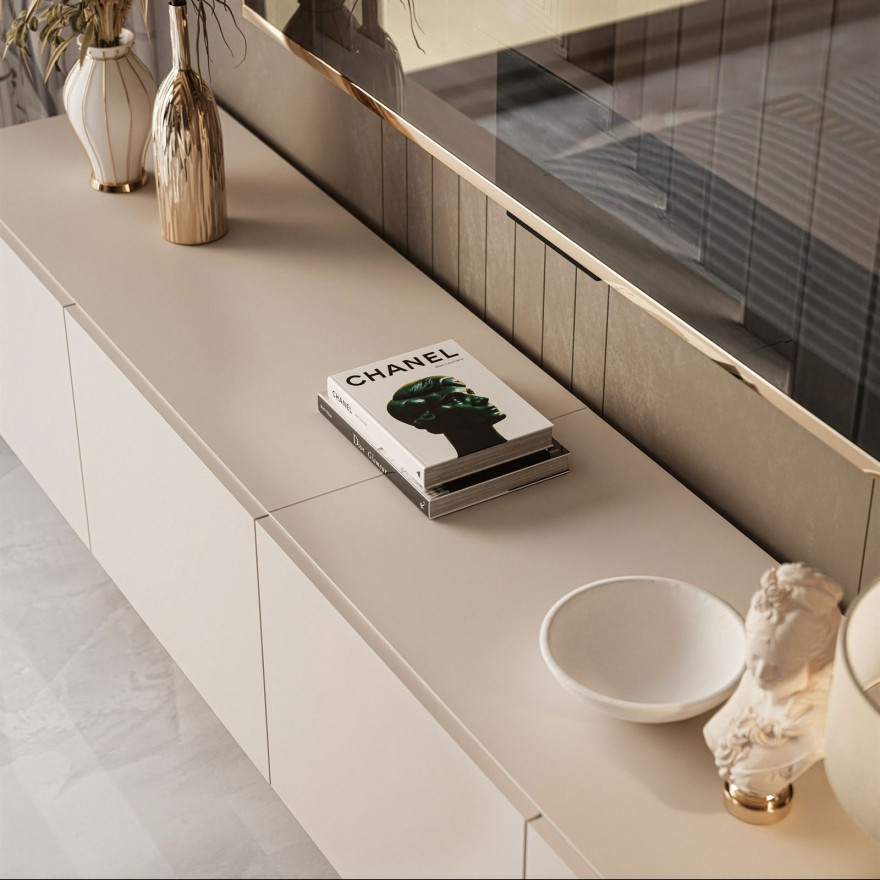 RTV-Schrank COLGANTE KASCHMIR 200 cm auf Beinen