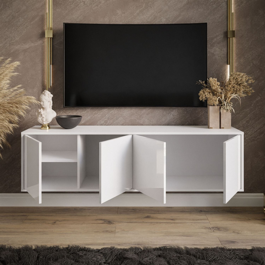 SANAYI RTV Schrank weiß glänzend