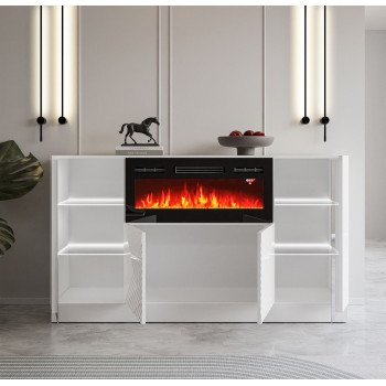 Kommode CAMINO mit elektrischem Kamin und Beleuchtung