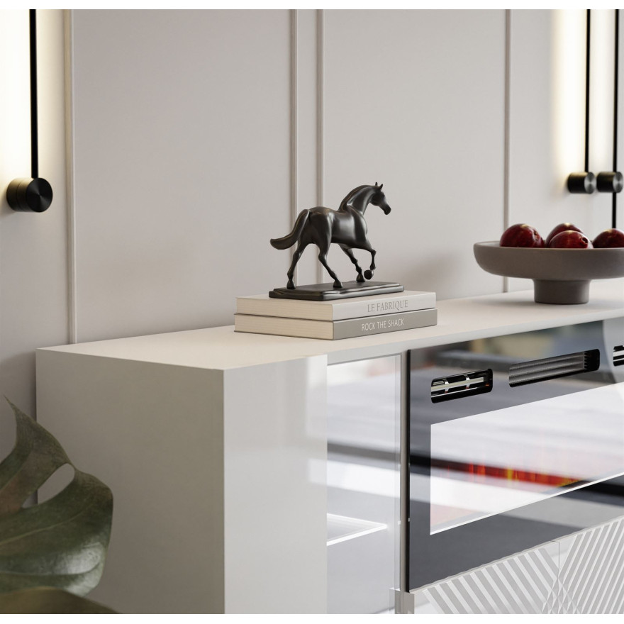 Kommode CAMINO mit elektrischem Kamin und Beleuchtung