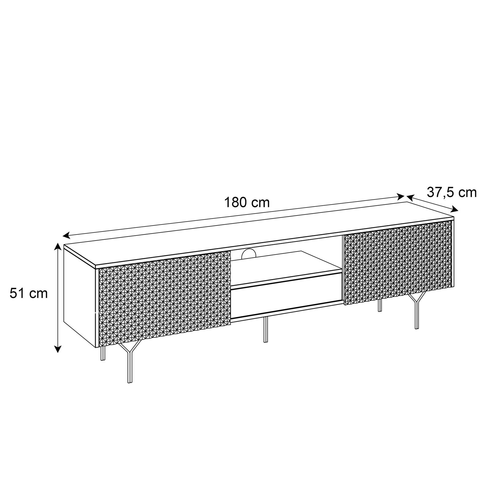 RTV - Schrank RICHMOND 180 cm