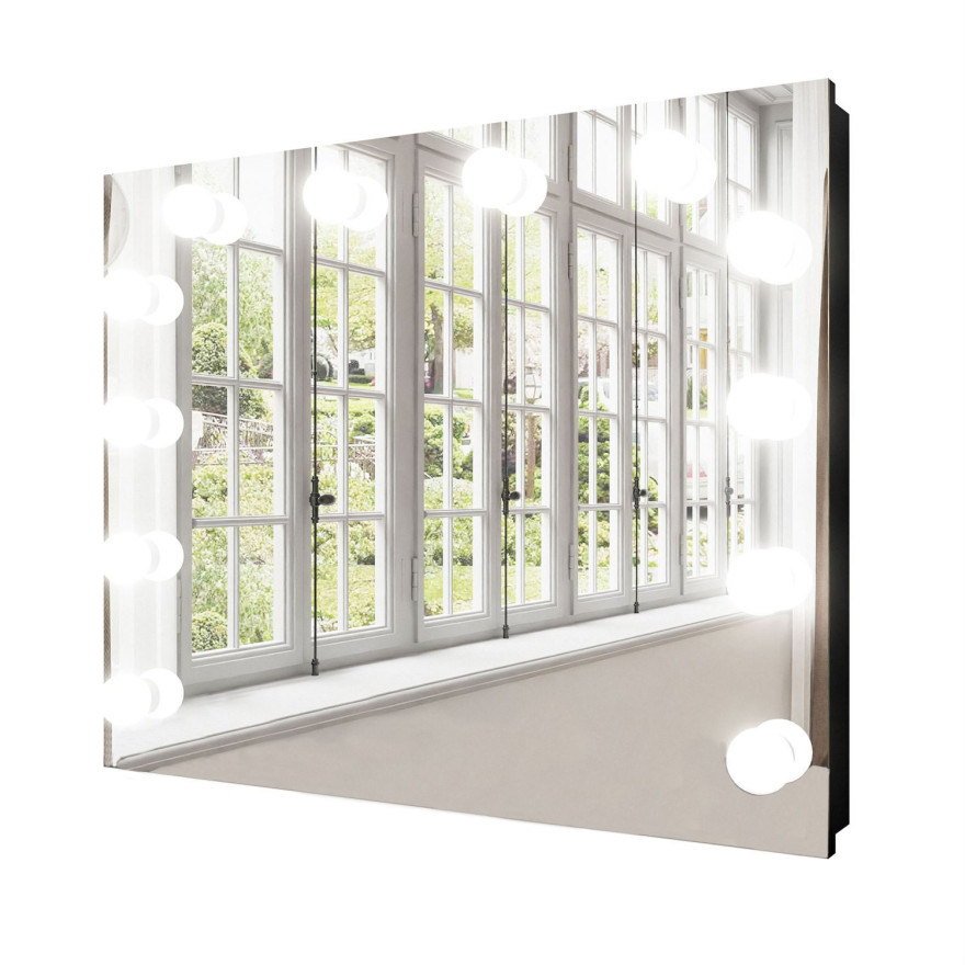 Schminktisch BLANCO GOLD ELITE mit Spiegel und Beleuchtung Schminktisch BLANCO GOLD ELITE mit Spiegel und Beleuchtung