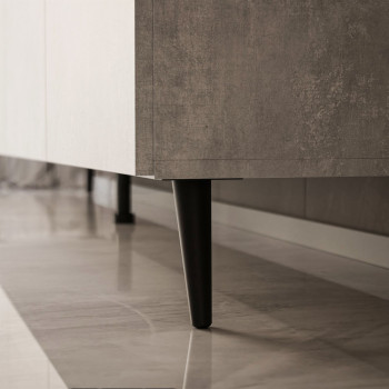 RTV-Schrank COLGANTE BETON 100 cm auf Beinen