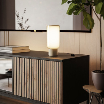 RTV Schrank ECLIPSE 154 mit Beleuchtung Eiche schwarz wotan