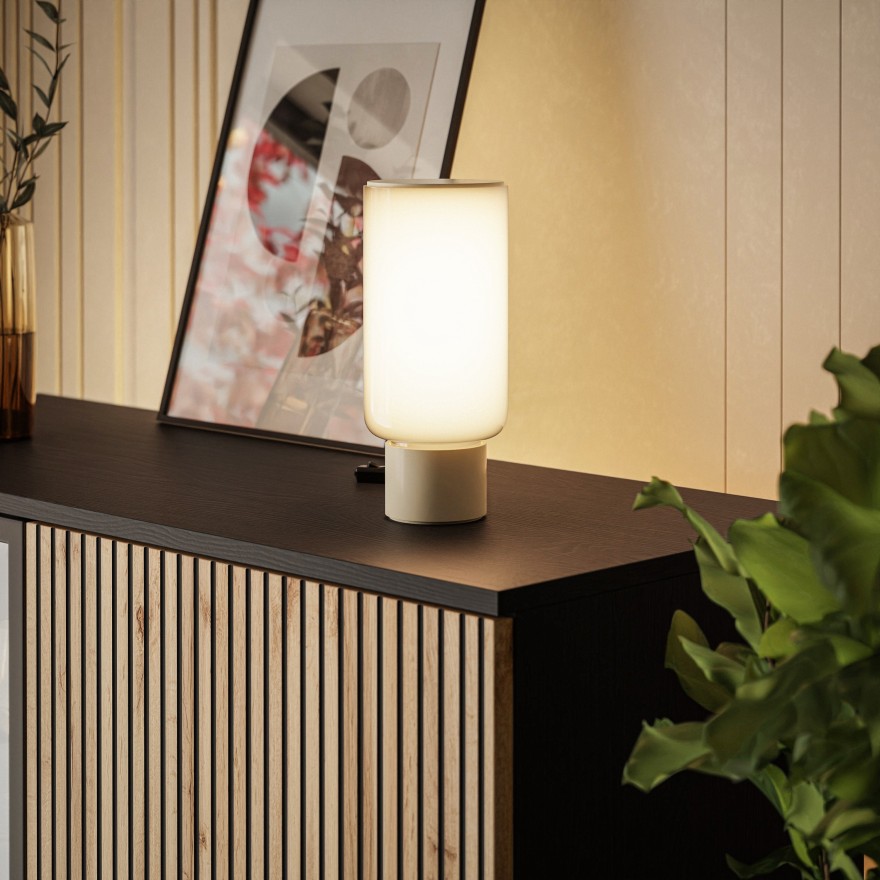 ECLIPSE WT104 niedrige Vitrine mit Beleuchtung Eiche schwarz wotan