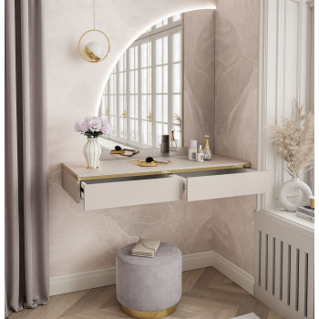 AURORA-Q hängender Schminktisch mit Spiegel