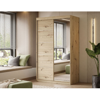 Schiebeschrank COLLIN II PLUS mit Spiegel 120 cm Schiebeschrank COLLIN II PLUS mit Spiegel 120 cm