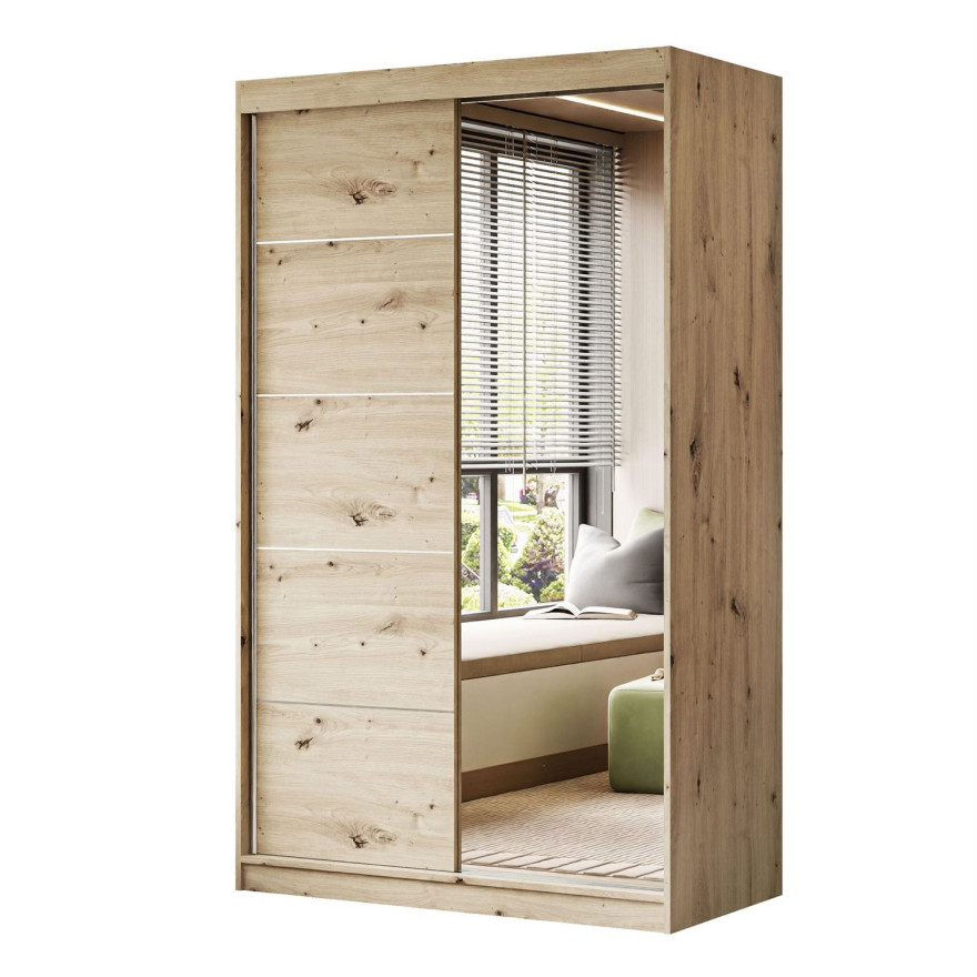Schiebeschrank COLLIN II PLUS mit Spiegel 120 cm Schiebeschrank COLLIN II PLUS mit Spiegel 120 cm