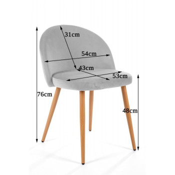 VELUTO gepolsterter Stuhl