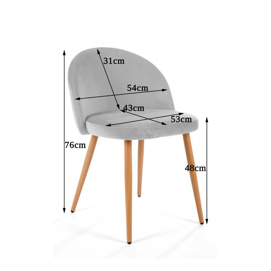 VELUTO gepolsterter Stuhl