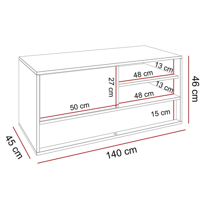 VILLA doppelseitiger Couchtisch mit Wotan Eicheneinlage