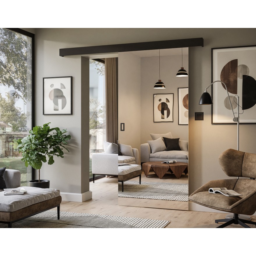 RICO II Schiebetür mit Spiegel