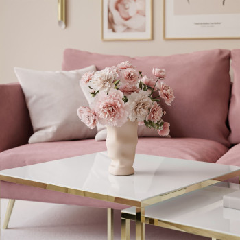 2in1 Couchtisch YOSHI GLASS gold chrom