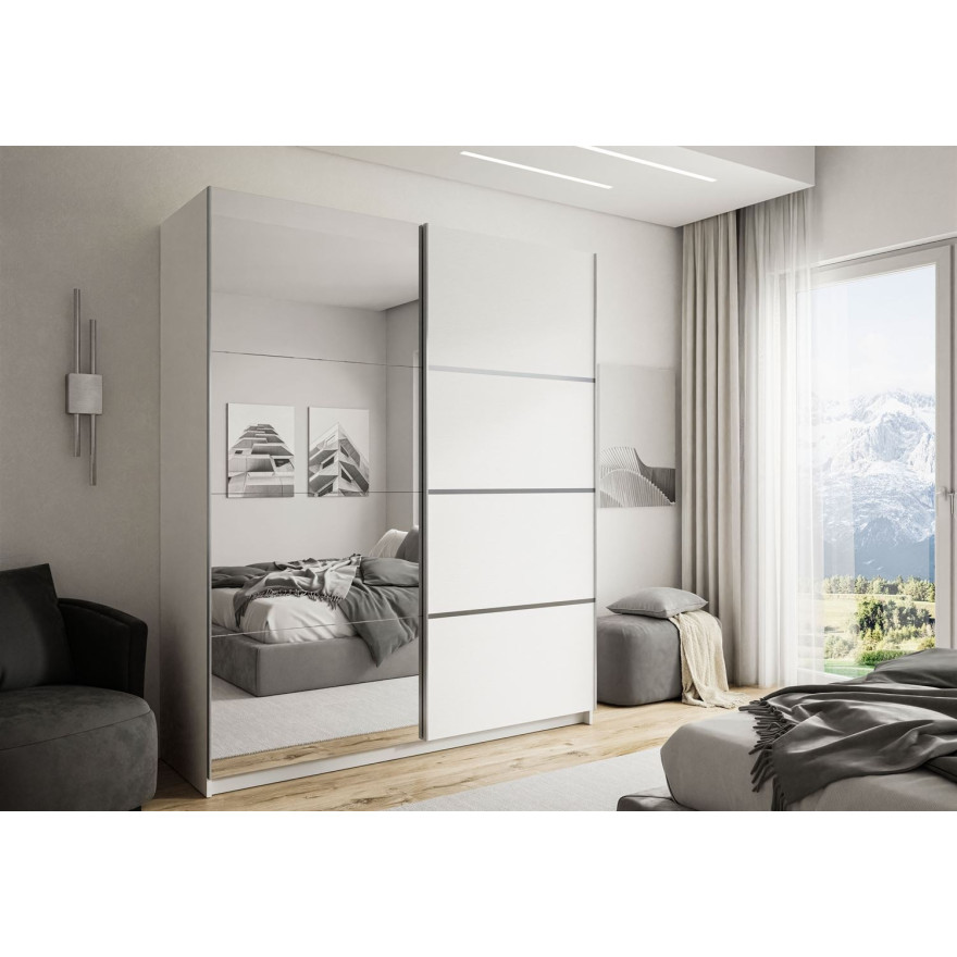 CAMILA II PLUS Schiebeschrank mit Spiegel 180 cm