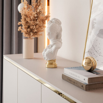 AURORA II Dreitürige Kommode Kaschmir