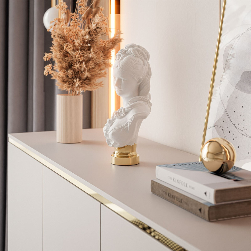 AURORA II Dreitürige Kommode Kaschmir