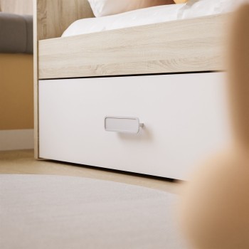 CHAMPION Kinderbett Eiche sonoma weiß