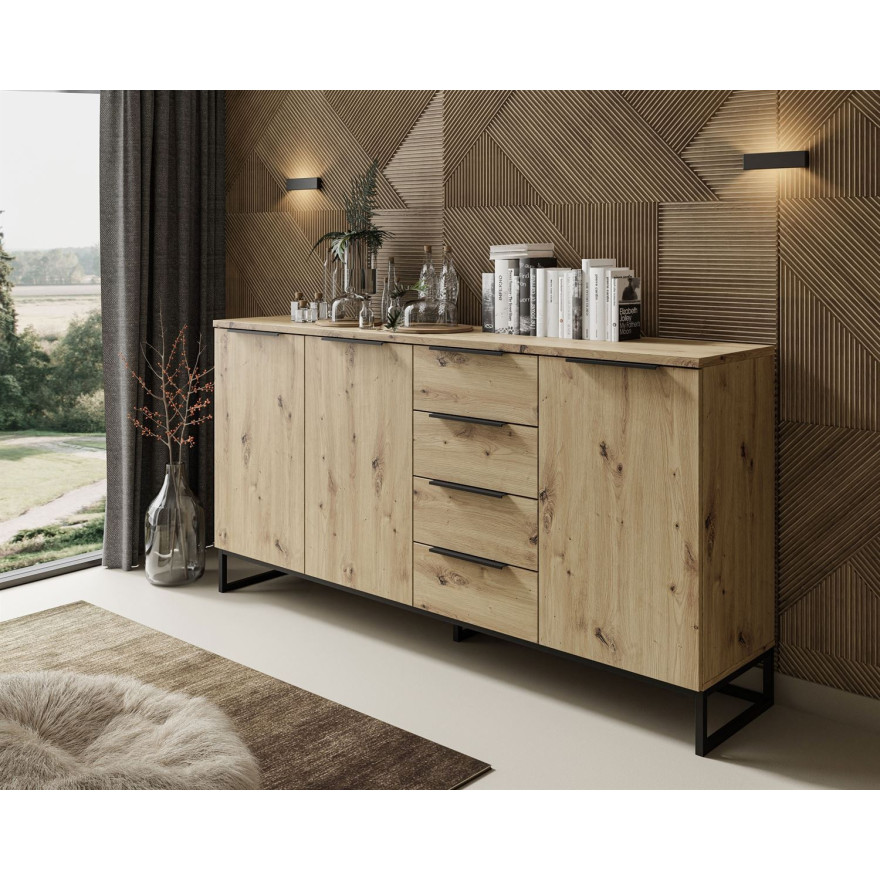 Dreitürige Kommode TOP 18 Artisan Eiche