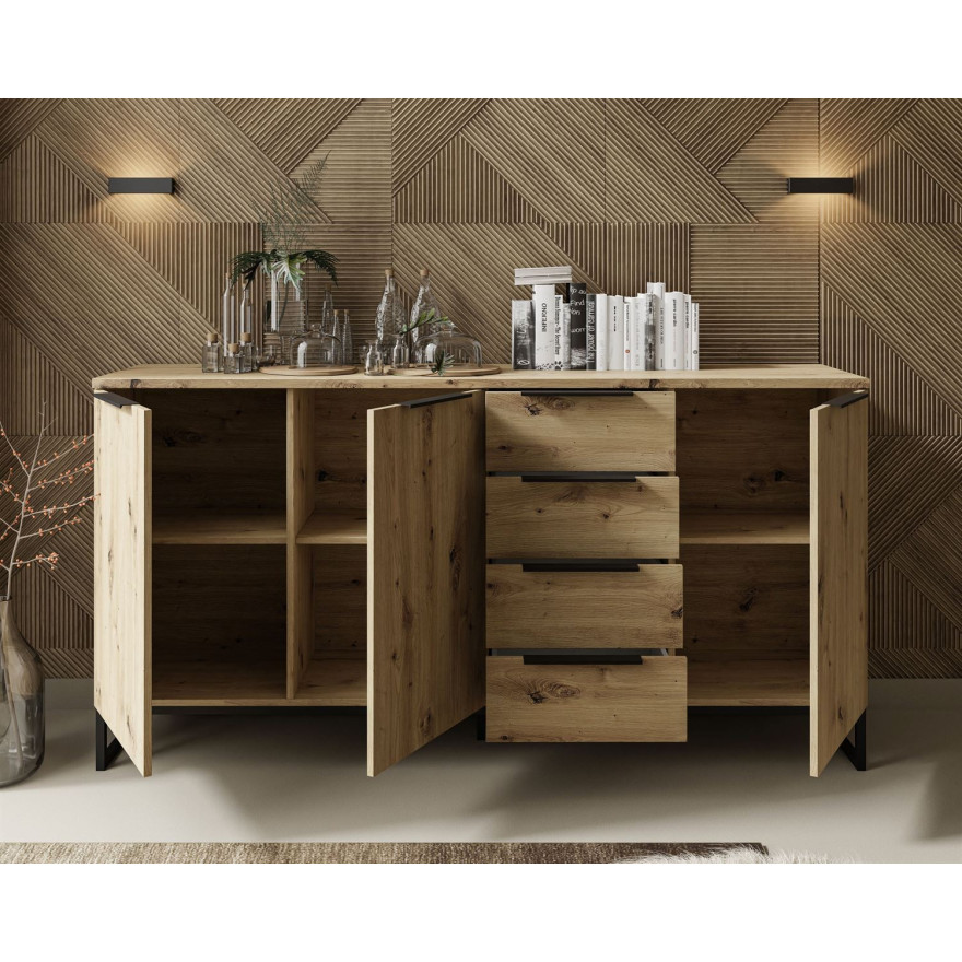 Dreitürige Kommode TOP 18 Artisan Eiche