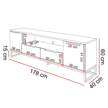 TV-Schrank TOP 19 Artisan Eiche