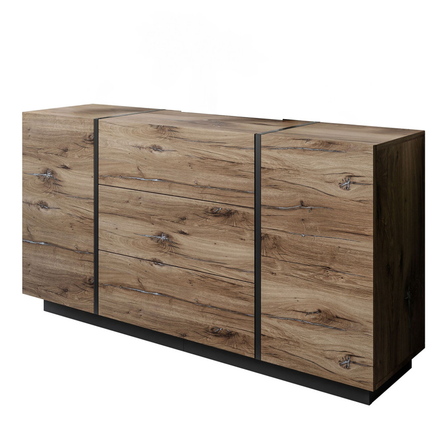 Kommode mit Schubladen ONYX LOFT Flagstaff Eiche