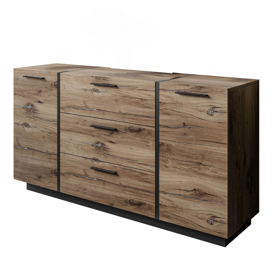 Kommode mit Schubladen ONYX LOFT Flagstaff Eiche