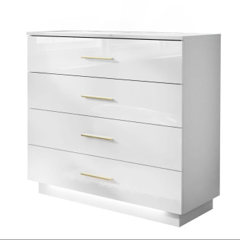 LINA Kommode mit goldenen Griffen