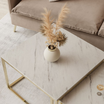 YOSHI LEVANTO 2 in 1 Couchtisch gold chrom