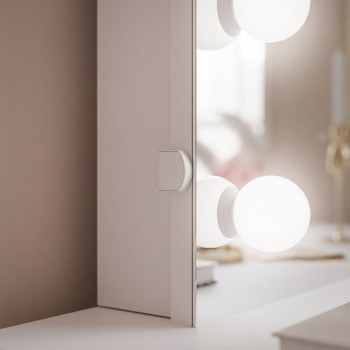 BLANCO ELITE Schminktisch mit Spiegel und Beleuchtung gold chrom BLANCO ELITE Schminktisch mit Spiegel und Beleuchtung gold chrom