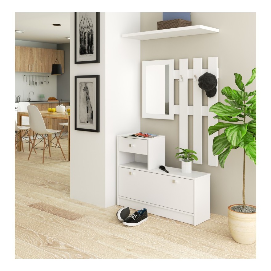 AVINIO Garderobe mit Spiegel