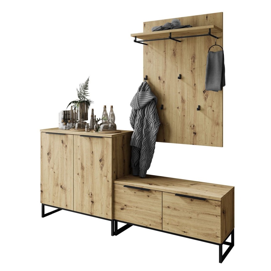 TOP III Garderobe Eiche artisan TOP III Garderobe Eiche artisan