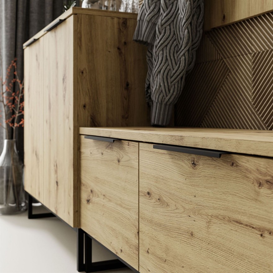 TOP III Garderobe Eiche artisan TOP III Garderobe Eiche artisan