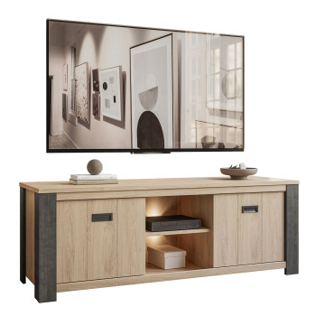 LOUI 152 cm Eiche puccini TV Schrank LOUI 152 cm Eiche puccini TV Schrank