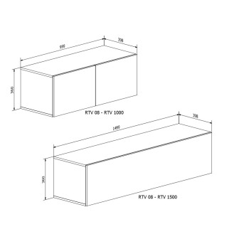 TV-Wohnwand COLGANTE V weiß Hochglanz mit LED