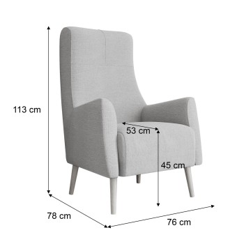 Fotel tapicerowany SYMI Fotel tapicerowany SYMI