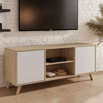 TV-Schrank CHICAGO II puccini Eiche weiß