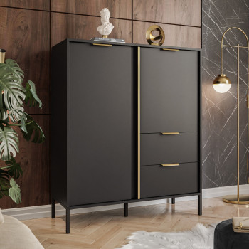 Hochkommode LARETTO 2D2S anthrazit