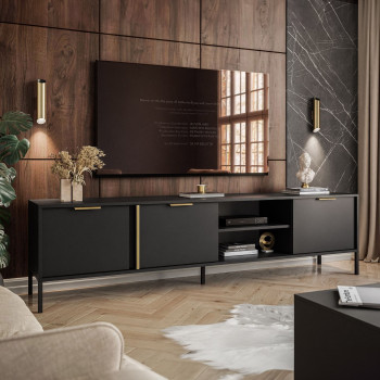RTV Schrank LARETTO II 203 cm anthrazit